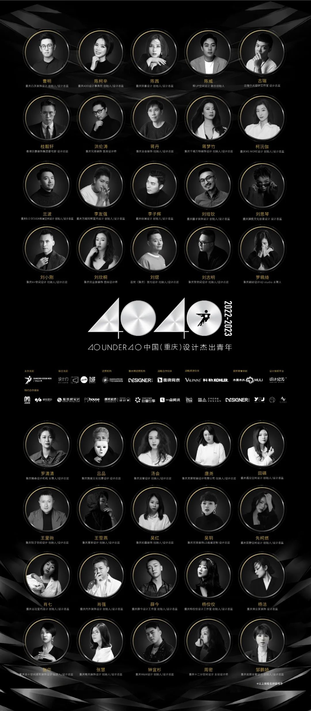 40 UNDER 40 | 省區(qū)榜List·2揭曉！10省區(qū)350位設(shè)計(jì)杰出青年脫穎而出！(圖4)