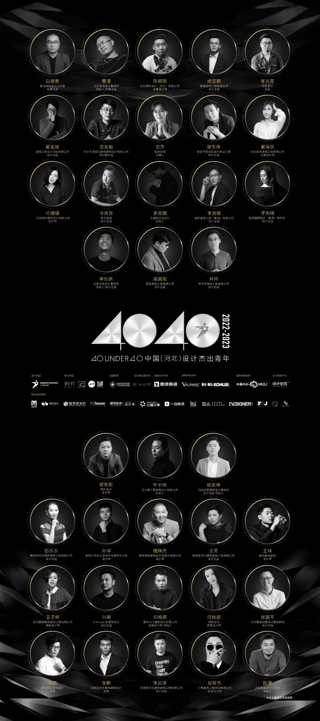 40 UNDER 40 | 省區(qū)榜List·2揭曉！10省區(qū)350位設(shè)計(jì)杰出青年脫穎而出！(圖16)